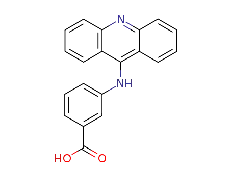 Molecular Structure of 64894-98-0 (3-(acridin-9-ylamino)benzoic acid)