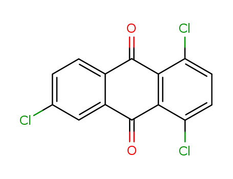 Molecular Structure of 6470-83-3 (1,4,6-trichloroanthraquinone)