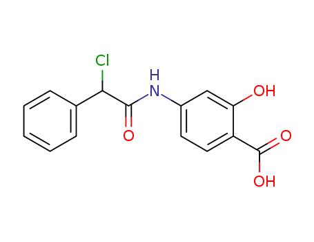 Benzoicacid, 4-[(2-chloro-2-phenylacetyl)amino]-2-hydroxy- cas  6945-11-5