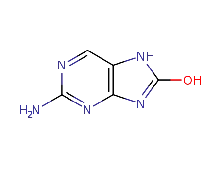 Molecular Structure of 6957-76-2 (8-oxo-7,8-dihydrodeoxyguanine)