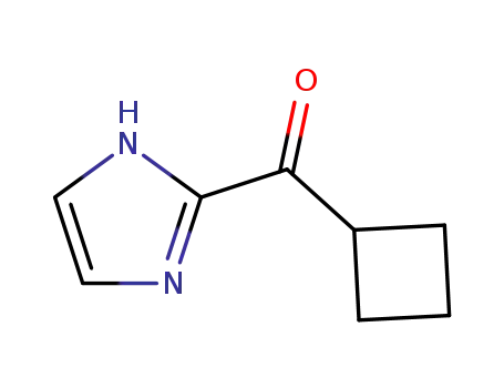 Molecular Structure of 69393-26-6 (Cyclobutyl(1H-imidazol-2-yl) ketone)