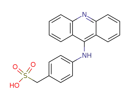Molecular Structure of 64895-24-5 ([4-(acridin-9-ylamino)phenyl]methanesulfonic acid)