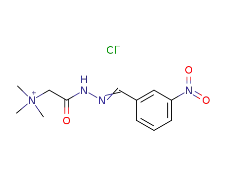 Molecular Structure of 6958-14-1 (N,N,N-trimethyl-2-[(2E)-2-(3-nitrobenzylidene)hydrazinyl]-2-oxoethanaminium)