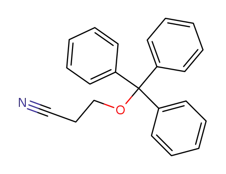 Molecular Structure of 6938-65-4 (3-(trityloxy)propanenitrile)