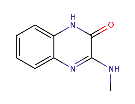 Molecular Structure of 73185-66-7 (2(1H)-Quinoxalinone,3-(methylamino)-(9CI))