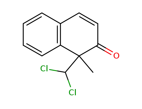 Molecular Structure of 6947-67-7 (1-(dichloromethyl)-1-methylnaphthalen-2(1H)-one)