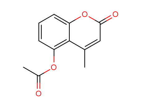 Molecular Structure of 108170-46-3 (2H-1-Benzopyran-2-one, 5-(acetyloxy)-4-methyl-)