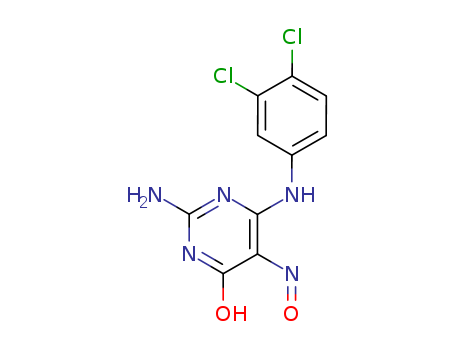 4(3H)-Pyrimidinone,2-amino-6-[(3,4-dichlorophenyl)amino]-5-nitroso- cas  6948-09-0