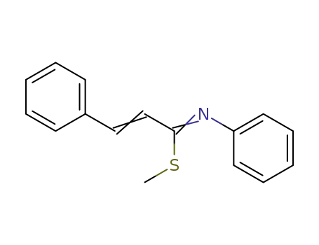 Molecular Structure of 64723-91-7 (methyl (1Z)-N,3-diphenylprop-2-enimidothioate)