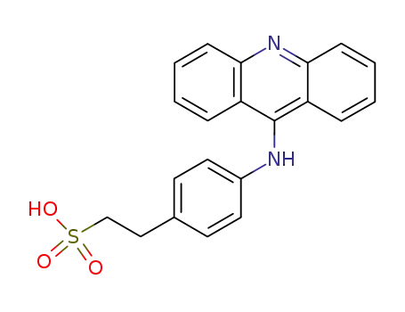 Molecular Structure of 64895-25-6 (2-[4-(acridin-9-ylamino)phenyl]ethanesulfonic acid)