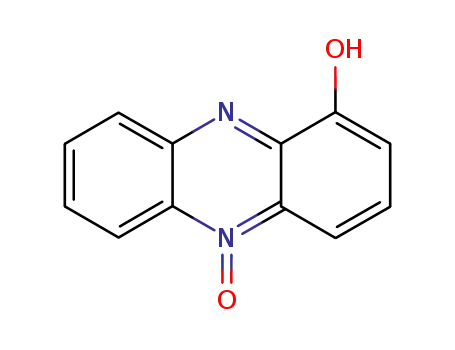 Molecular Structure of 6479-82-9 (1-Hydroxyphenazine 5-oxide)