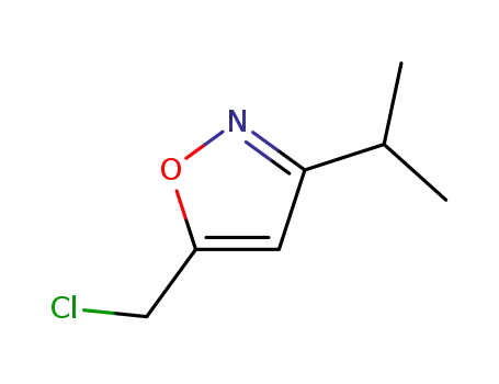 이속사졸, 5-(클로로메틸)-3-(1-메틸에틸)-(9CI)