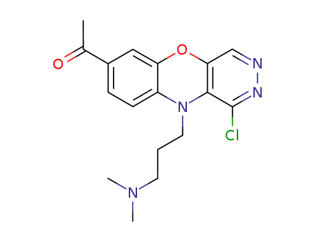 7-アセチル-1-クロロ-10-(3-ジメチルアミノプロピル)-10H-ピリダジノ[4,5-b][1,4]ベンゾオキサジン