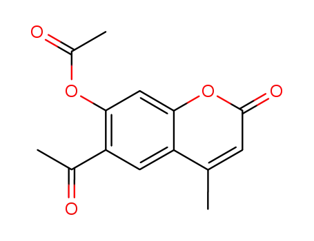 6-Acetyl-7-(acetyloxy)-4-methyl-2H-1-benzopyran-2-one