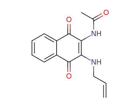 Molecular Structure of 6957-01-3 (N-[1,4-dioxo-3-(prop-2-enylamino)naphthalen-2-yl]acetamide)