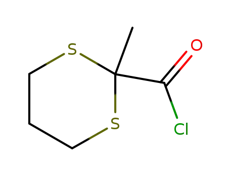Molecular Structure of 64714-84-7 (1,3-Dithiane-2-carbonylchloride,2-methyl-(9CI))