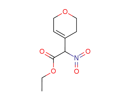 Molecular Structure of 921755-40-0 (ethyl 2-(3,6-dihydro-2H-pyran-4-yl)-2-nitroacetate)
