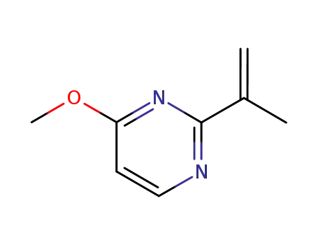 Molecular Structure of 64958-64-1 (Pyrimidine, 4-methoxy-2-(1-methylethenyl)- (9CI))