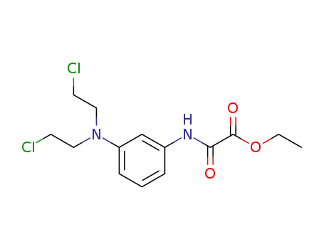 Molecular Structure of 6951-45-7 (ethyl ({3-[bis(2-chloroethyl)amino]phenyl}amino)(oxo)acetate)
