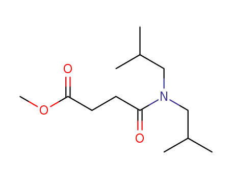 Molecular Structure of 6946-70-9 (methyl 4-[bis(2-methylpropyl)amino]-4-oxobutanoate)