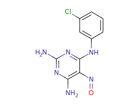 4-N-(3-chlorophenyl)-5-nitrosopyrimidine-2,4,6-triamine