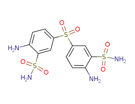 Molecular Structure of 24573-63-5 (6,6'-diamino-3,3'-sulfonyl-bis-benzenesulfonic acid diamide)