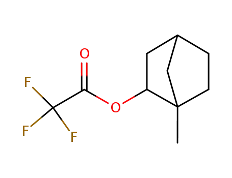 Molecular Structure of 56003-93-1 (Trifluoro-acetic acid 1-methyl-bicyclo[2.2.1]hept-2-yl ester)
