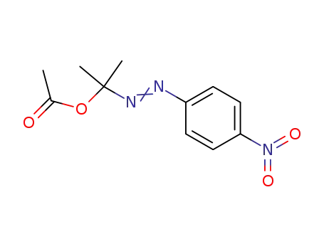 Molecular Structure of 6943-55-1 (2-(4-nitrophenyl)diazenylpropan-2-yl acetate)
