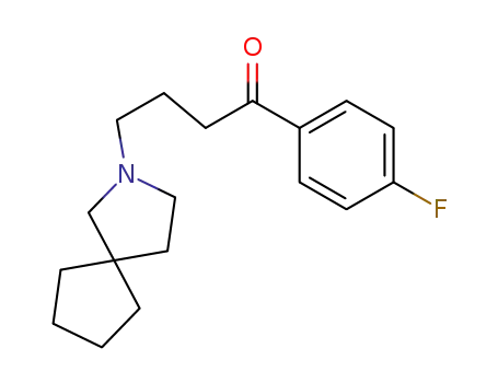Molecular Structure of 64-63-1 (4-(2-azaspiro[4.4]non-2-yl)-1-(4-fluorophenyl)butan-1-one)