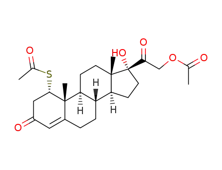 [2-[(1S,8S,9S,10R,13S,14S,17R)-1-acetylsulfanyl-17-hydroxy-10,13-dimethyl-3-oxo-2,6,7,8,9,11,12,14,15,16-decahydro-1H-cyclopenta[a]phenanthren-17-yl]-2-oxoethyl] acetate
