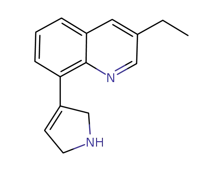 Molecular Structure of 695185-59-2 (Quinoline, 8-(2,5-dihydro-1H-pyrrol-3-yl)-3-ethyl- (9CI))
