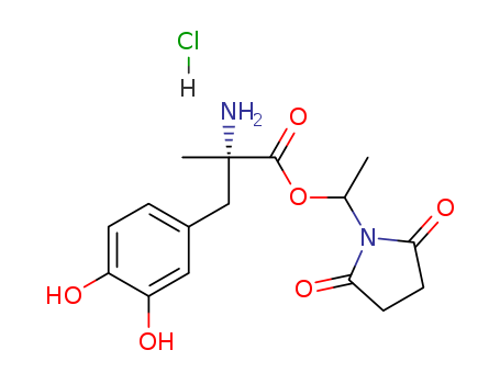 L-Tyrosine, 3-hydroxy-a-methyl-, 1-(2,5-dioxo-1-pyrrolidinyl)ethyl ester,  monohydrochloride