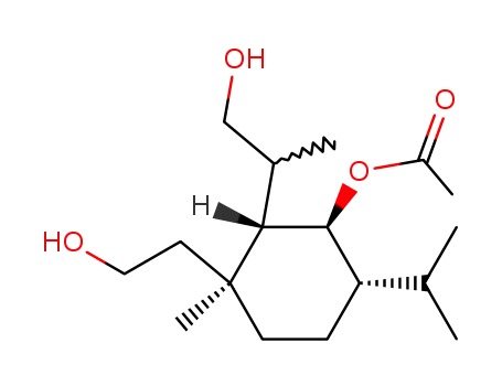 Acetic acid (1S,2S,3S,6S)-3-(2-hydroxy-ethyl)-2-(2-hydroxy-1-methyl-ethyl)-6-isopropyl-3-methyl-cyclohexyl ester