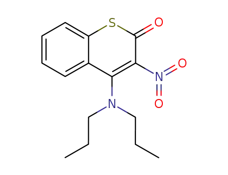 Molecular Structure of 69405-49-8 (1-Thiocoumarin, 4-dipropylamino-3-nitro-)
