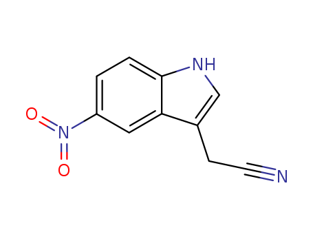 1H-Indole-3-acetonitrile,5-nitro-