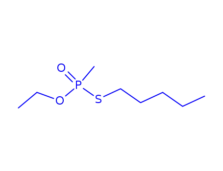 Molecular Structure of 65143-02-4 (Phosphonothioic acid, methyl-, O-ethyl S-pentyl ester, (+-)-)