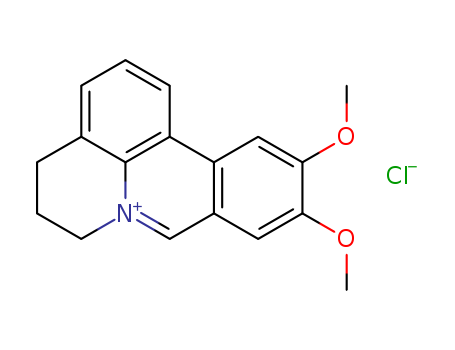4H-Pyrido[3,2,1-de]phenanthridinium,5,6-dihydro-10,11-dimethoxy-, chloride (9CI) cas  65367-79-5
