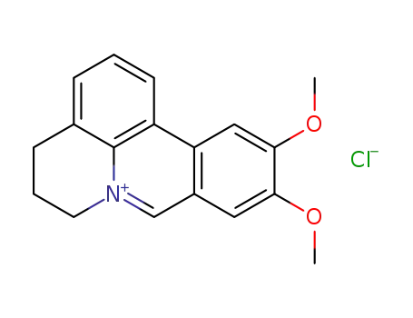 Molecular Structure of 65367-79-5 (10,11-dimethoxy-5,6-dihydro-4H,12cH-pyrido[3,2,1-de]phenanthridine)