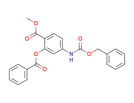 Benzoic acid,2-(benzoyloxy)-4-[[(phenylmethoxy)carbonyl]amino]-, methyl ester cas  6970-50-9