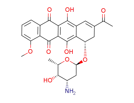 Molecular Structure of 69804-36-0 (9,10-anhydrodaunorubicin)
