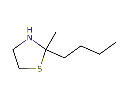 Molecular Structure of 697-42-7 (2-butyl-2-methyl-1,3-thiazolidine)