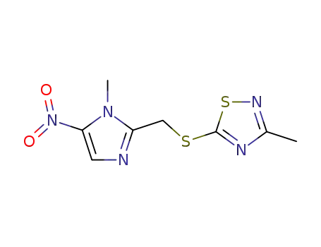 3-methyl-5-(1-methyl-5-nitro-1<i>H</i>-imidazol-2-ylmethylsulfanyl)-[1,2,4]thiadiazole