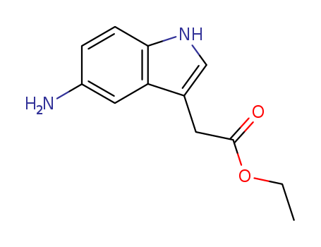 1H-Indole-3-aceticacid, 5-amino-, ethyl ester cas  6958-36-7