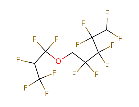 Molecular Structure of 65064-81-5 (1,1,1,3,3,3-hexafluoropropan-2-yl 2,2,3,3,4,4,5,5-octafluoropentyl ether)