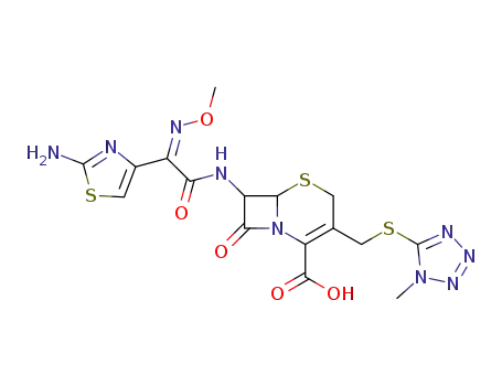 Molecular Structure of 65085-01-0 (Cefmenoxime)