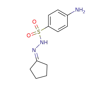 Molecular Structure of 6975-48-0 (4-amino-N-(cyclopentylideneamino)benzenesulfonamide)