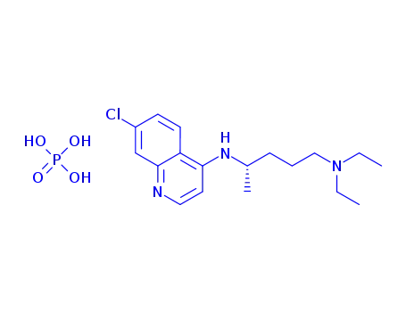 Molecular Structure of 69698-56-2 (Chloroquine diphosphate)