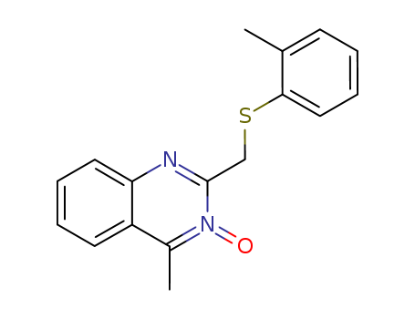 Quinazoline,4-methyl-2-[[(2-methylphenyl)thio]methyl]-, 3-oxide cas  6965-82-8