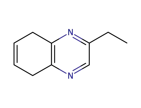 Molecular Structure of 65129-01-3 (Quinoxaline,  2-ethyl-5,8-dihydro-)