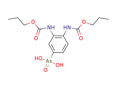Molecular Structure of 6961-37-1 ({3,4-bis[(propoxycarbonyl)amino]phenyl}arsonic acid)